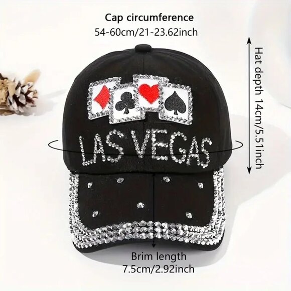 Rhinestone Embellished Baseball Cap - Picture 2 of 4